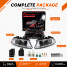 Carway OEM Front Bumper Fog Lamp Kit for Honda City 2006–2008 HD089 with Complete Wiring Harness