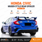 Honda Civic FC/FK 2016–2021 RSC Style Rear Spoiler Unpainted ABS OEM Fit