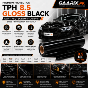 TPH 8.5 Gloss Black Paint Protection Film PPF for Cars in Pakistan
