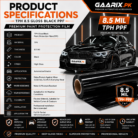 TPH 8.5 Gloss Black Paint Protection Film PPF for Cars in Pakistan